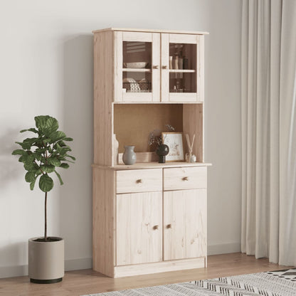 vidaXL Dresser Top "ALTA" 77x30x92 cm Solid Wood Pine
