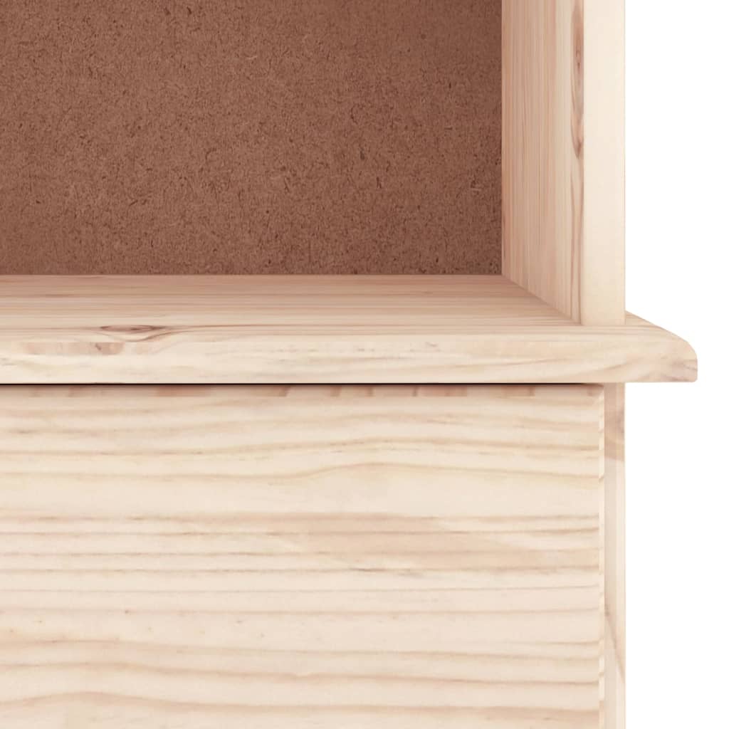 vidaXL Bookcase with Drawers ALTA 77x35x186.5 cm Solid Wood Pine