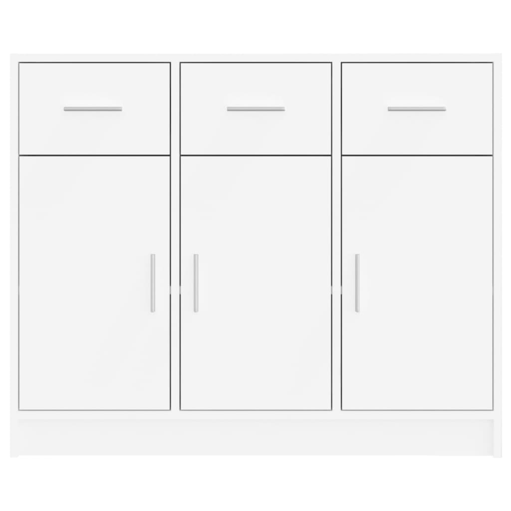 vidaXL Sideboard | White | Engineered Wood | Medium | Sideboard | Rectangular
