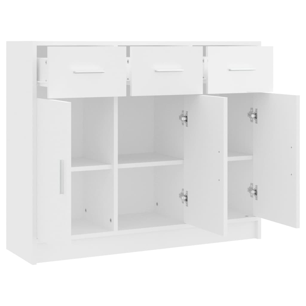 vidaXL Sideboard | White | Engineered Wood | Medium | Sideboard | Rectangular