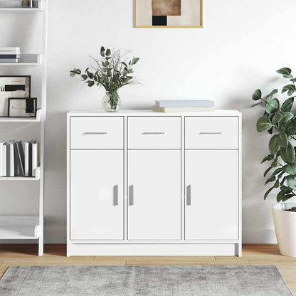 vidaXL Sideboard White 91x28x75 cm Engineered Wood
