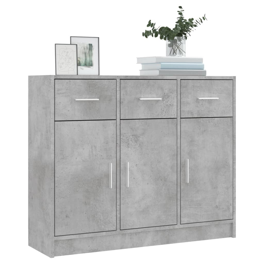 vidaXL Sideboard | Concrete grey | Engineered wood | Medium | Sideboard