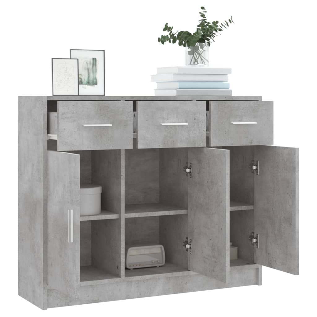 vidaXL Sideboard | Concrete grey | Engineered wood | Medium | Sideboard
