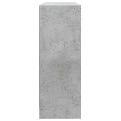 vidaXL Sideboard Concrete Grey 91x28x75 cm Engineered Wood