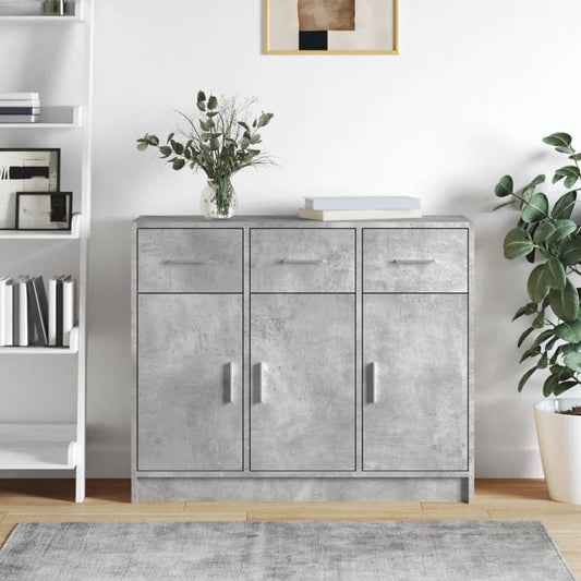 vidaXL Sideboard | Concrete grey | Engineered wood | Medium | Sideboard