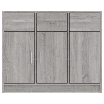 vidaXL Sideboard Grey Sonoma 91x28x75 cm Engineered Wood