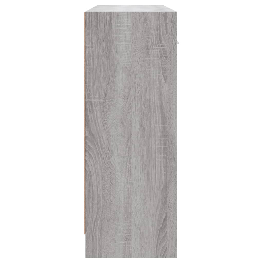vidaXL Sideboard | Grey Sonoma | Engineered Wood | 91 x 28 x 75 cm | Sideboard