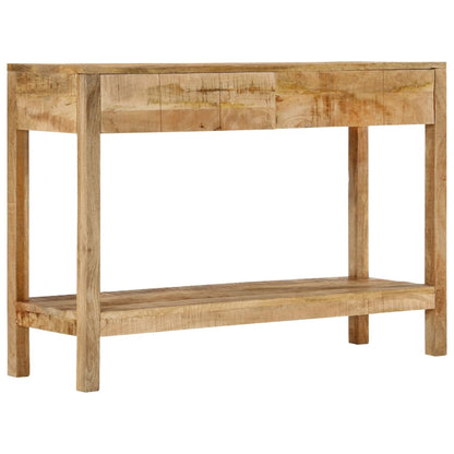 vidaXL Console Table with 2 Drawers 110x35x75 cm Solid Wood Mango