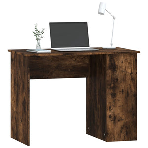 vidaXL Desk Smoked Oak 100x55x75 cm Engineered Wood