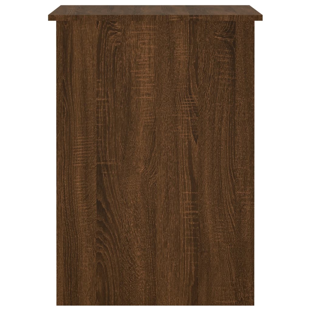 vidaXL Desk Brown Oak 100x55x75 cm Engineered Wood