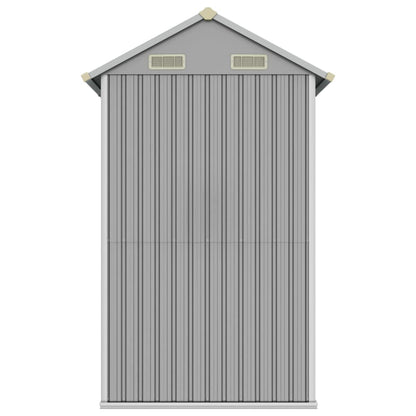 vidaXL Garden Shed Light Grey 192x152.5x237 cm Galvanised Steel