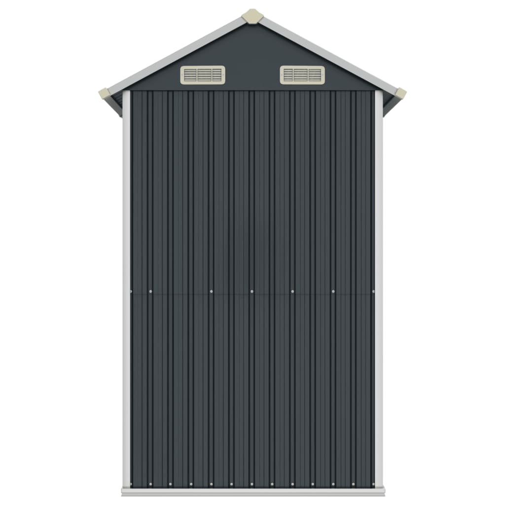 vidaXL Garden Shed Anthracite 192x152.5x237 cm Galvanised Steel