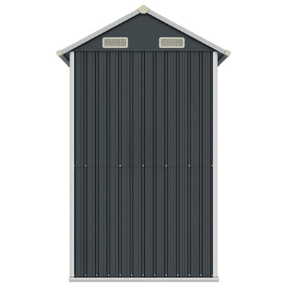 vidaXL Garden Shed Anthracite 192x152.5x237 cm Galvanised Steel