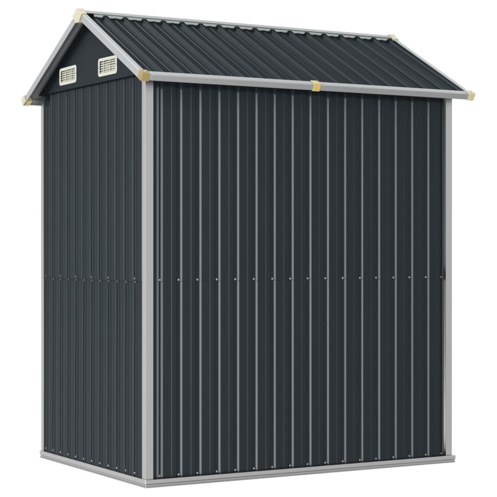 vidaXL Garden Shed Anthracite 192x152.5x237 cm Galvanised Steel