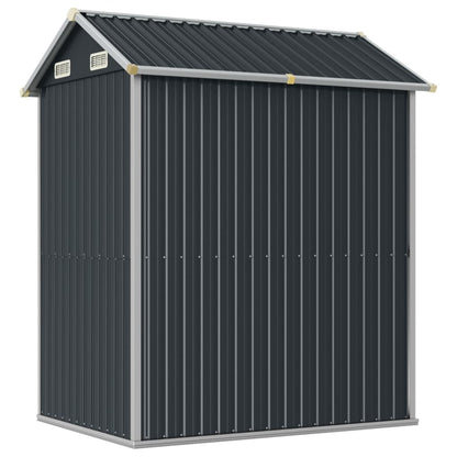 vidaXL Garden Shed Anthracite 192x152.5x237 cm Galvanised Steel