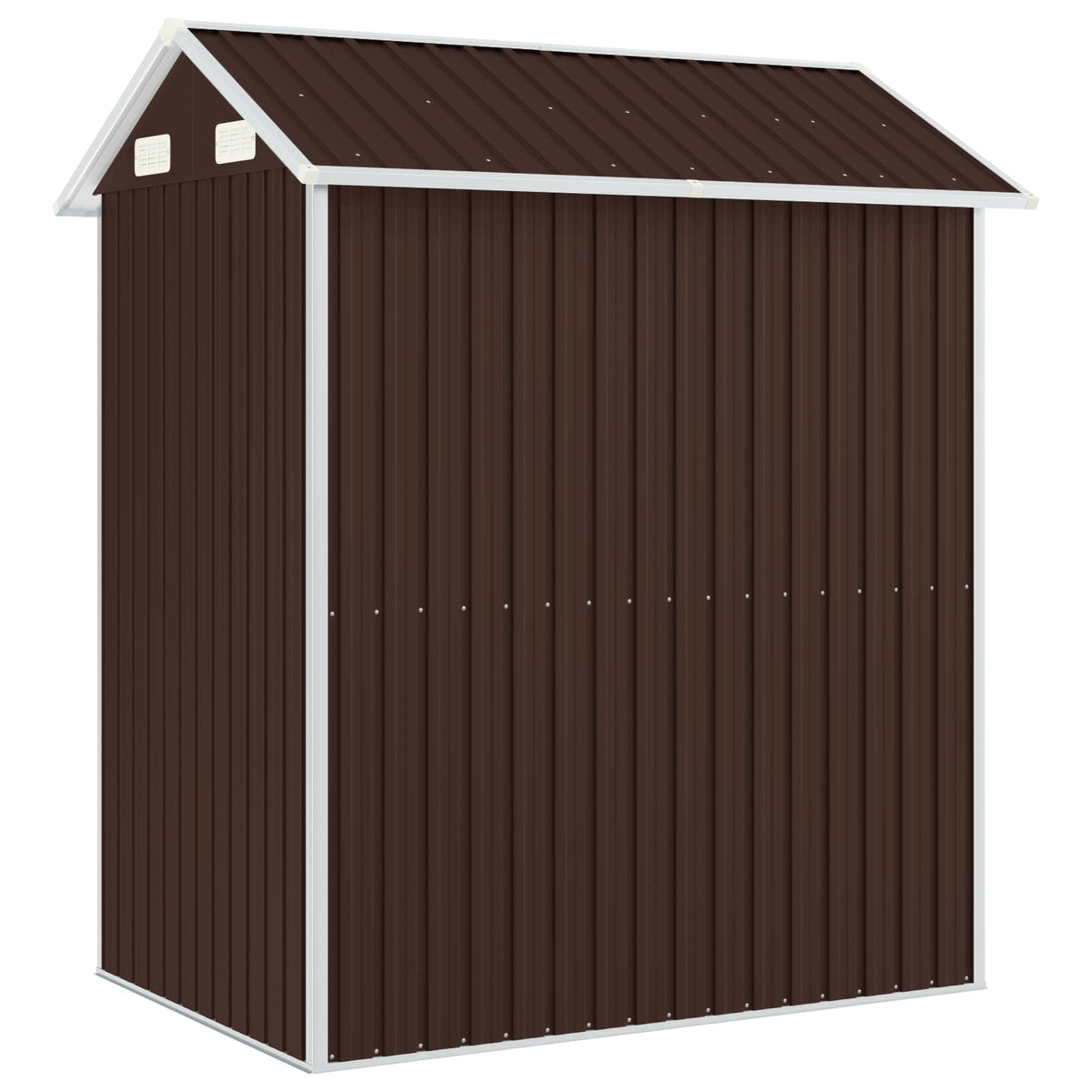 vidaXL Garden Shed Brown 192x152,5x237 cm Galvanised Steel