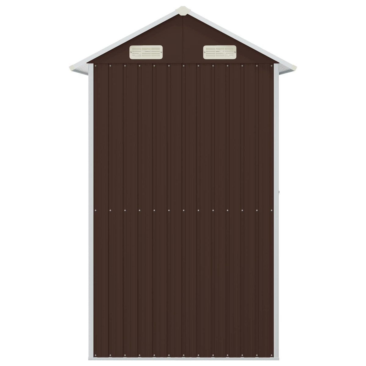 vidaXL Garden Shed Brown 192x152,5x237 cm Galvanised Steel