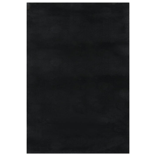 vidaXL Washable Rug Soft Shaggy Black 160x230 cm Anti Slip