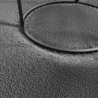 vidaXL Washable Rug Soft Shaggy Anthracite 160x230 cm Anti Slip