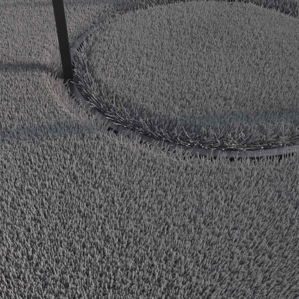 vidaXL Washable Rug Soft Shaggy Anthracite 160x230 cm Anti Slip