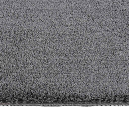 vidaXL Washable Rug Soft Shaggy Anthracite 160x230 cm Anti Slip