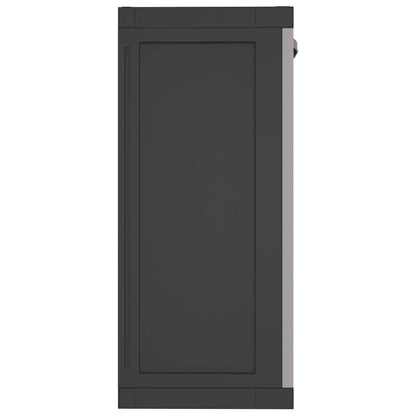 vidaXL Outdoor Storage Cabinet Grey and Black 65x37x85 cm PP