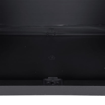 vidaXL Outdoor Storage Cabinet Grey and Black 65x37x165 cm PP