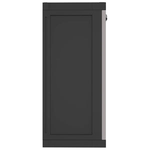 vidaXL Outdoor Storage Cabinet Grey and Black 97x37x85 cm PP