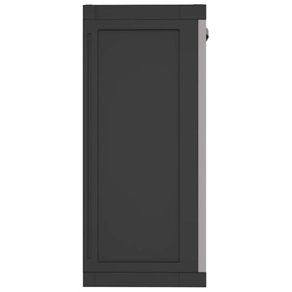 vidaXL Outdoor Storage Cabinet Grey and Black 97x37x85 cm PP