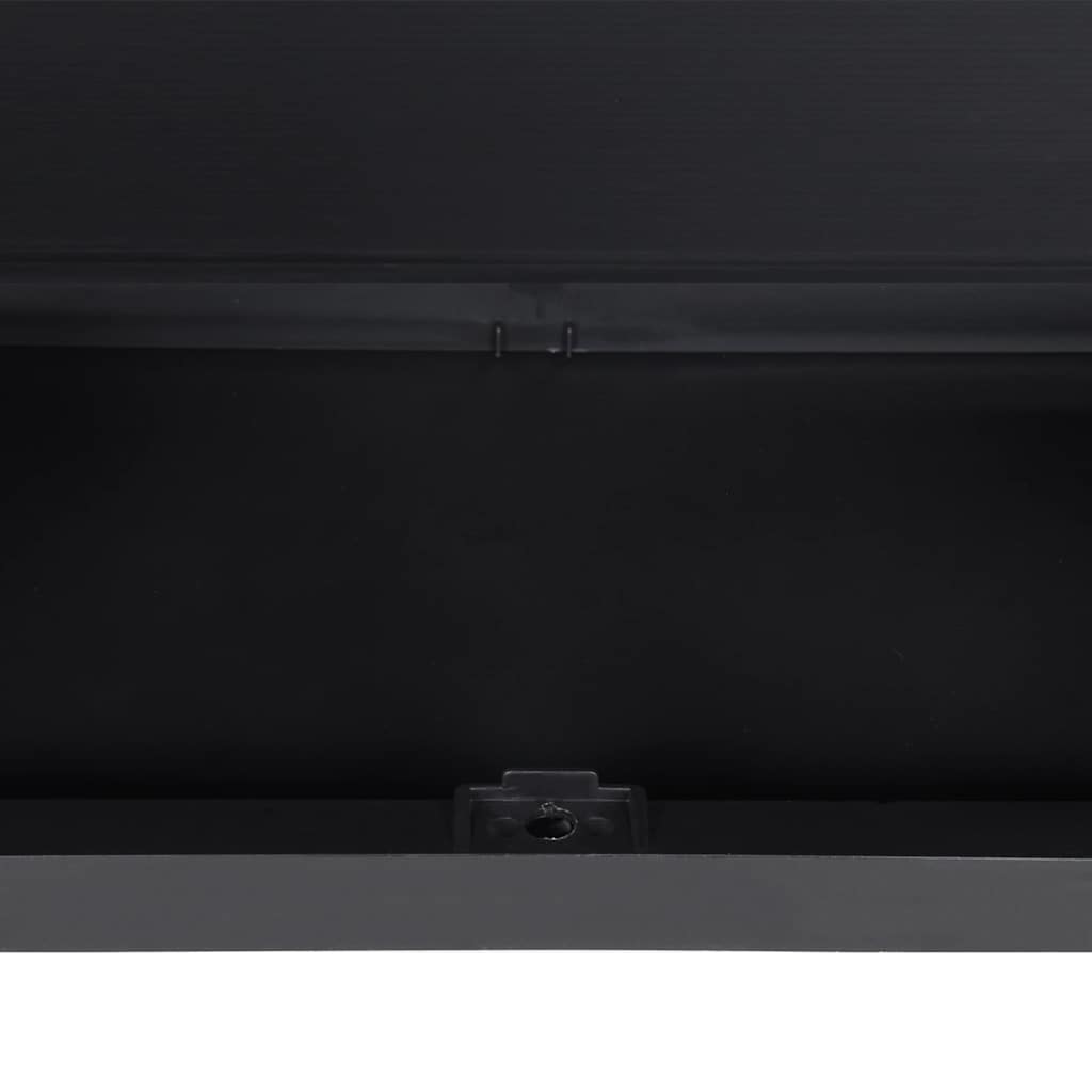 vidaXL Outdoor Storage Cabinet Grey and Black 97x37x85 cm PP
