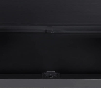 vidaXL Outdoor Storage Cabinet Black 65x37x165 cm PP
