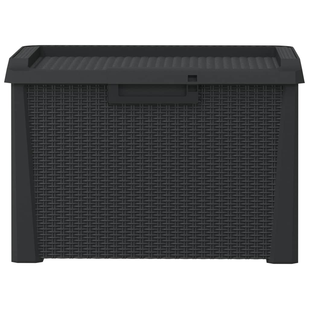 vidaXL Garden Storage Box Anthracite 125 L PP