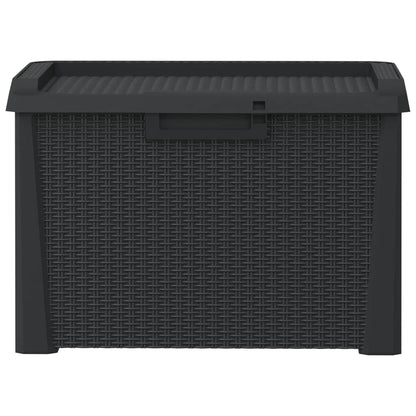 vidaXL Garden Storage Box Anthracite 125 L PP