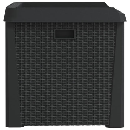 vidaXL Garden Storage Box Anthracite 125 L PP