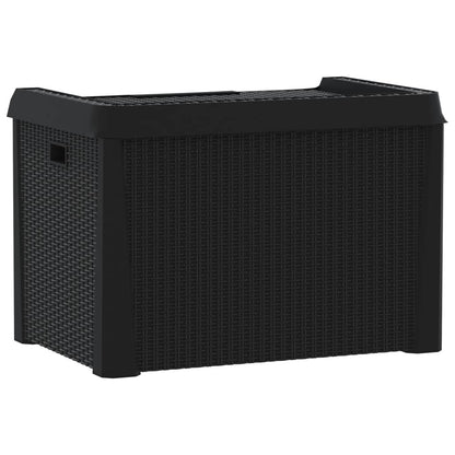 vidaXL Garden Storage Box Anthracite 125 L PP