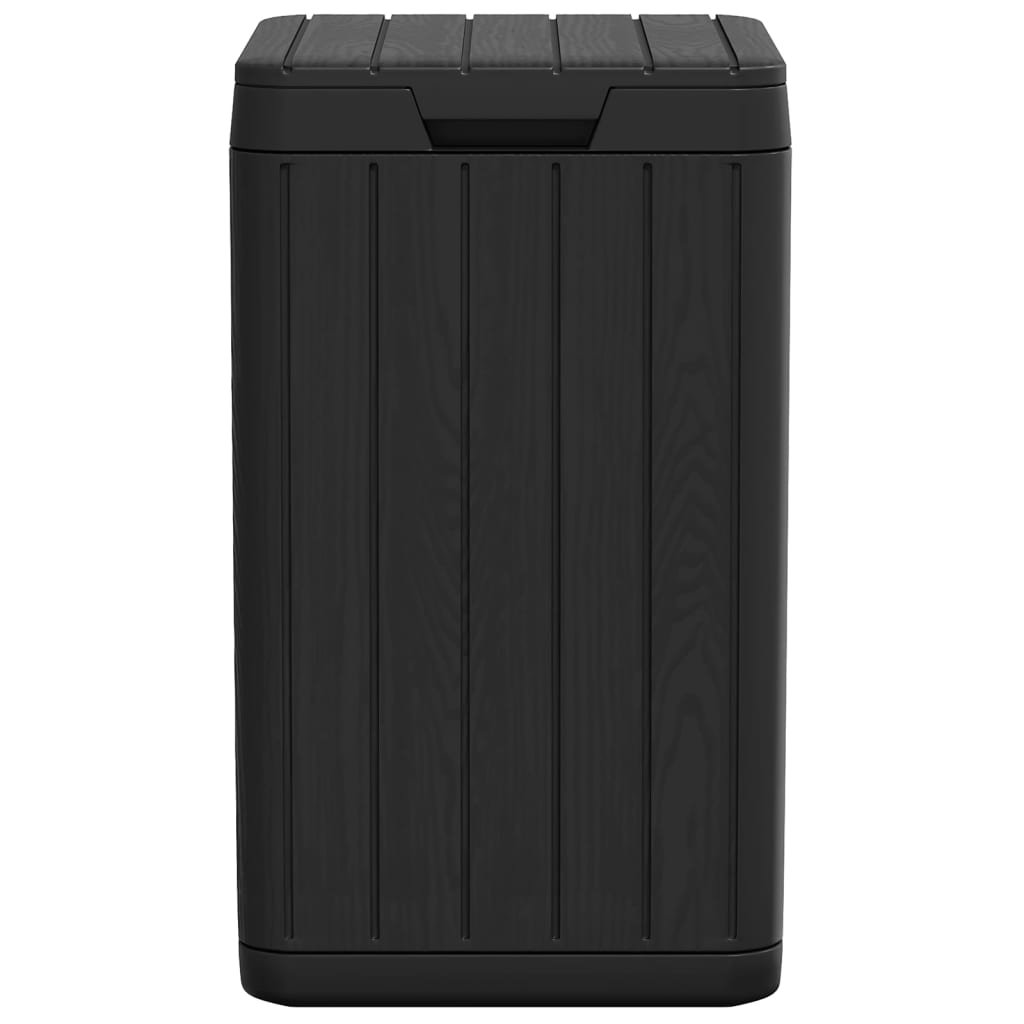 vidaXL Outdoor Garbage Bin Anthracite 38x38x65 cm PP