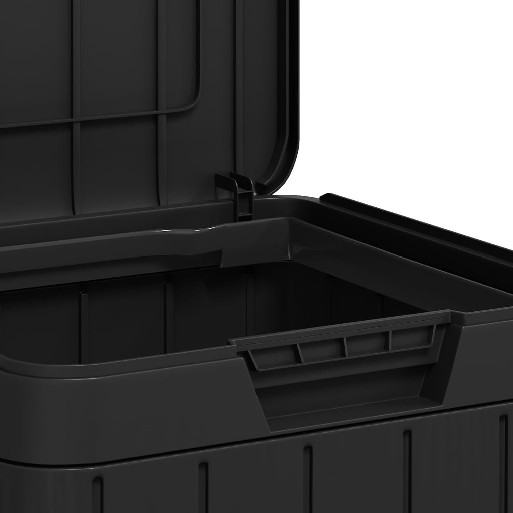 vidaXL Outdoor Garbage Bin Anthracite 38x38x65 cm PP