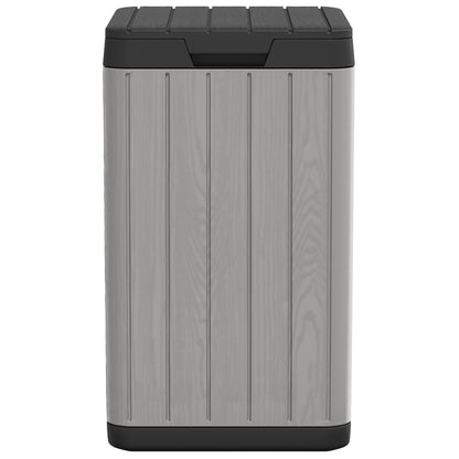 vidaXL Outdoor Garbage Bin Grey 38x38x65 cm PP