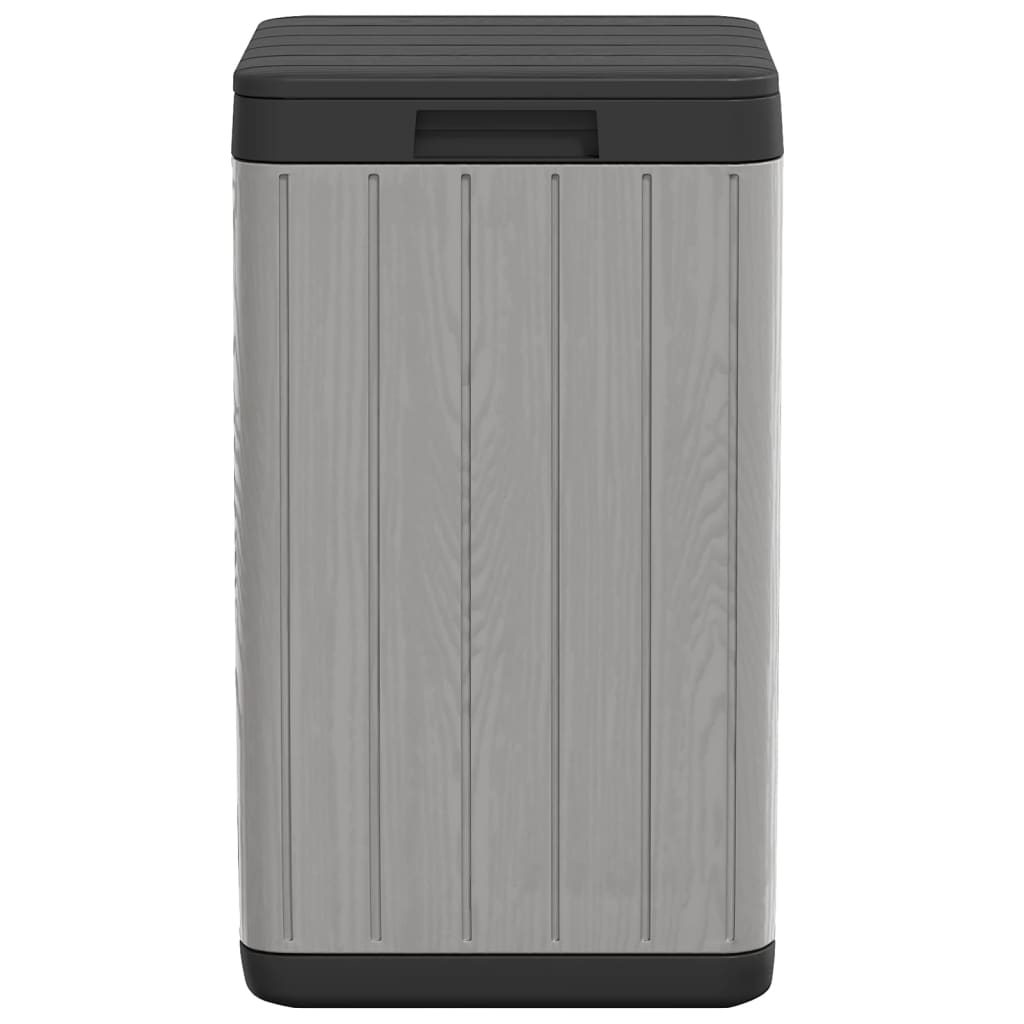 vidaXL Outdoor Garbage Bin Grey 38x38x65 cm PP