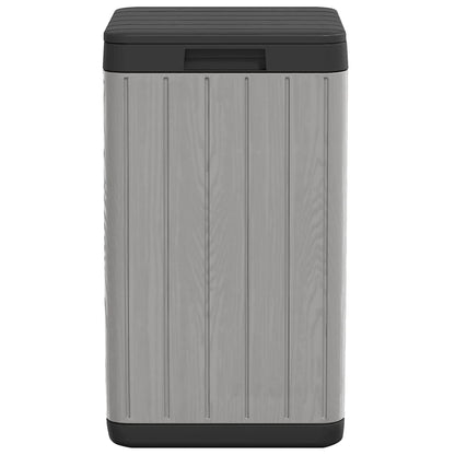 vidaXL Outdoor Garbage Bin Grey 38x38x65 cm PP