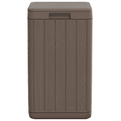 vidaXL Outdoor Garbage Bin Brown 38x38x65 cm PP