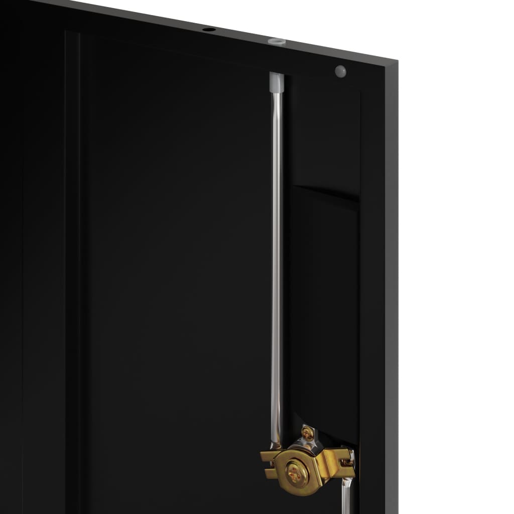 vidaXL File Cabinet Black 90x40x40 cm Steel