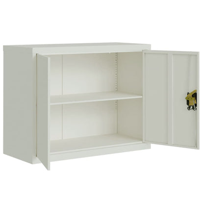 vidaXL File Cabinet Light Grey 90x40x70 cm Steel