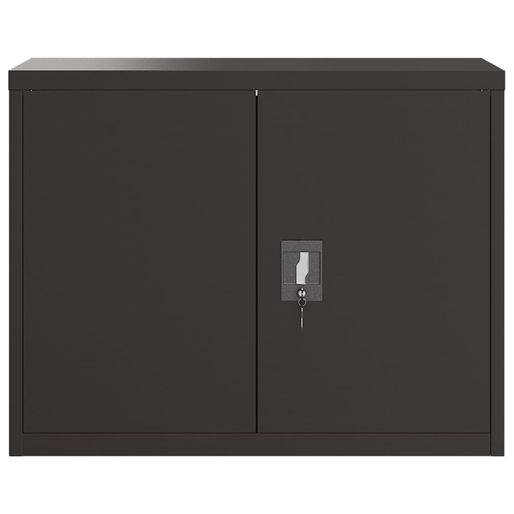 vidaXL File Cabinet Black 90x40x70 cm Steel