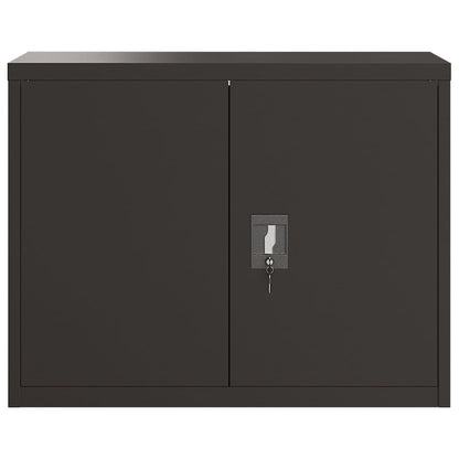 vidaXL File Cabinet Black 90x40x70 cm Steel