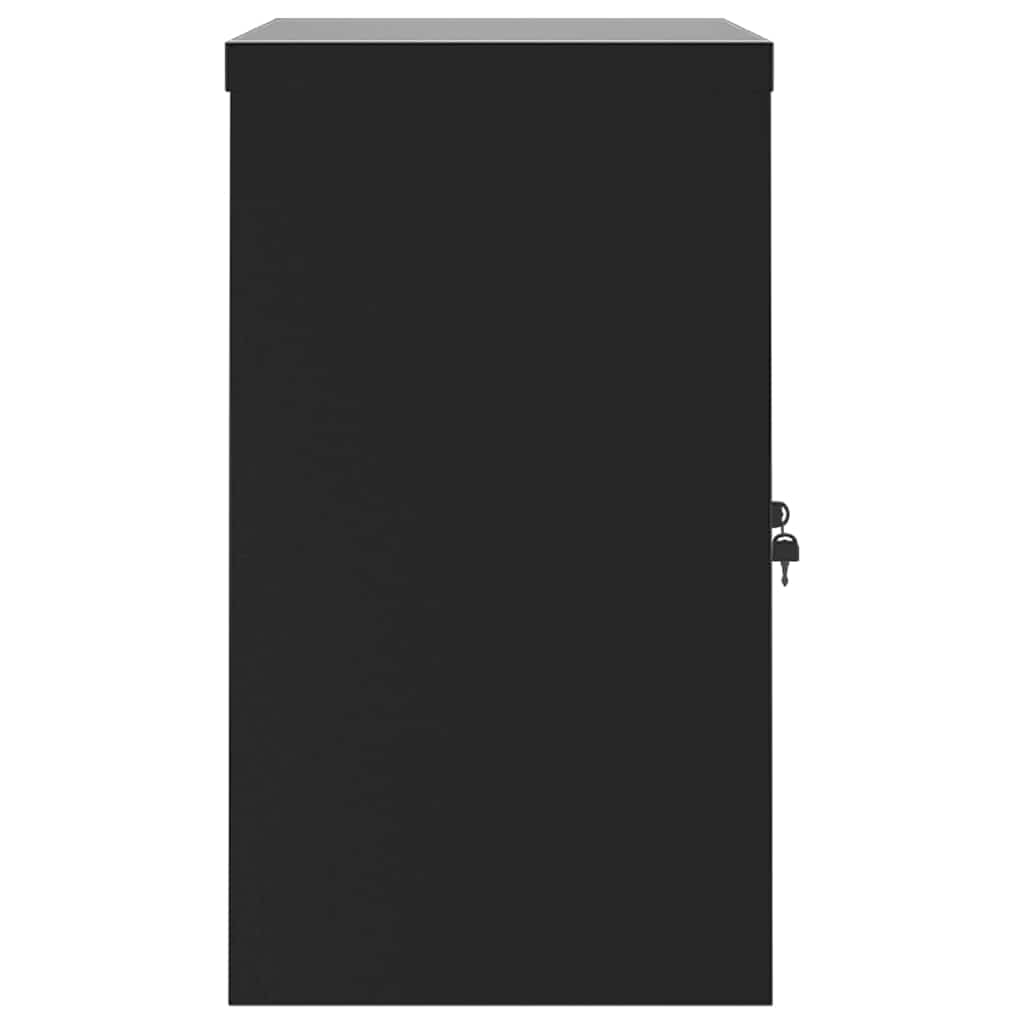 vidaXL File Cabinet Black 90x40x70 cm Steel