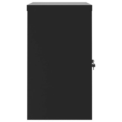 vidaXL File Cabinet Black 90x40x70 cm Steel