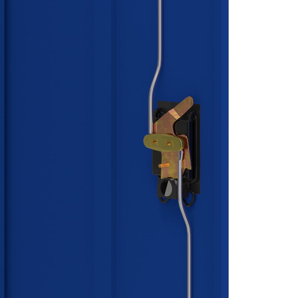 vidaXL File Cabinet Light Grey and Blue 90x40x70 cm Steel