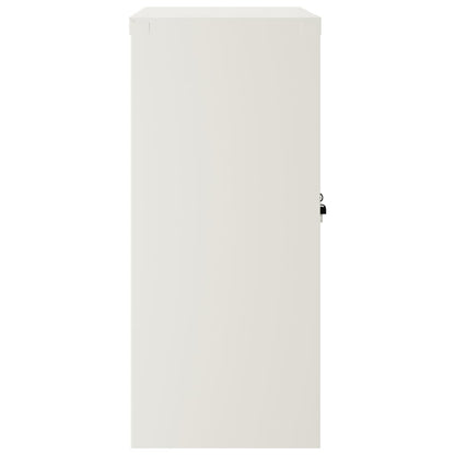 vidaXL File Cabinet White 90x40x90 cm Steel