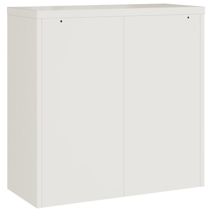 vidaXL File Cabinet White 90x40x90 cm Steel